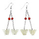 Butterfly Natural New Jade Dangle Earrings for Girl Women(EJEW-S212-002)-2