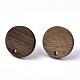 Accessoires de boucles d'oreilles en bois de noyer(X-MAK-N033-008)-2