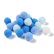 Polyester Ball Decoration, Pom Pom Ball, For DIY Craft, Light Sky Blue, 2.6~3cm, about 30pcs/set(FIND-Z042-02C)
