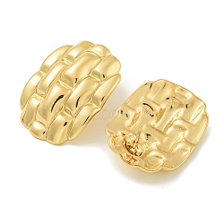 Ion Plating(IP) 304 Stainless Steel Stud Earrings, Polished, Oval, Golden, 29x21mm(EJEW-G400-31G)