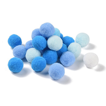 Polyester Ball Decoration, Pom Pom Ball, For DIY Craft, Light Sky Blue, 2.6~3cm, about 30pcs/set