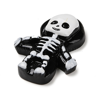 Skeleton Halloween Opaque Resin Decoden Cabochons(RESI-R446-01E)-2