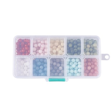 10 Colors Natural Jade Beads(G-JP0001-05-6mm)-3