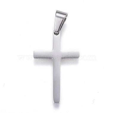 Stainless Steel Color Cross Stainless Steel Pendants