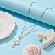 Collier pendentif croix en perles naturelles de qualité a pour femmes(NJEW-JN04414)-5