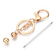 Alloy Bar Beadable Keychain for Jewelry Making DIY Crafts(KEYC-A011-01KCG)-3