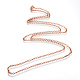 Iron Rolo Chains Necklace Making(X-MAK-R015-60cm-R)-2