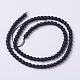 Chapelets de perles en pierre noire synthétique(X-G-C059-4mm-1)-2
