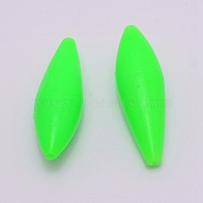 ABS Fishing Rig Floats, Fishing Accessories, for Freshwater Saltwater Fishing, Lime, 59x18mm, Hole: 1.5mm(FIND-WH0066-56B-02)