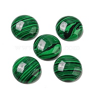 Synthetic Malachite Cabochons, Half Round, 18x5.5~6mm(G-G075-09A)