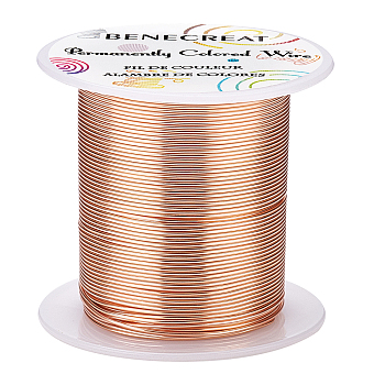 Round Copper Wire, for Wire Wrapped Jewelry Making, Red Copper, 20 Gauge, 0.8mm, about 98.42 Feet(30m)/roll