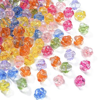 Transparent Acrylic Beads, Lantern, Mixed Color, 8.5x10x9.5mm, Hole: 1.5mm, about 1290pcs/500g