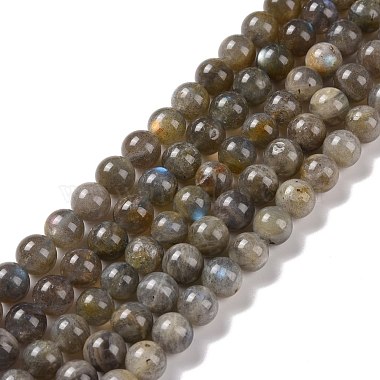 Chapelets de perles rondes en labradorite naturelle(G-I156-01-8mm)-3