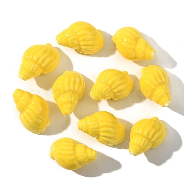 10Pcs Handmade Printed Porcelain Beads(PORC-YW0001-26D)-1