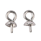Stainless Steel Cup Pearl Peg Bails Pin Pendants(STAS-P149-01P)-1