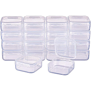 Transparent Plastic Bead Containers, Cuboid, Clear, 4.2x3.8x1.8cm, 18pcs/set(CON-BC0004-54)