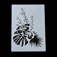 Plastic Hollow Out Drawing Painting Stencils Templates, for Painting on Scrapbook Fabric Tiles Floor Furniture Wood, Leaf, 291x210x0.3mm(DIY-Z024-01J)