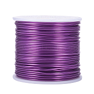 Round Aluminum Wire, Purple, 15 Gauge, 1.5mm, about 223.09 Feet(68m)/roll(AW-BC0001-1.5mm-06)