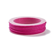 Braided Nylon Threads, Dyed, Knotting Cord, for Chinese Knotting, Crafts and Jewelry Making, Purple, 1.5mm, about 13.12 yards(12m)/roll(NWIR-E023-1.5mm-28)