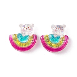 Resin Cabochons, Bear, 22.5x23x7mm(OACR-U002-01A)