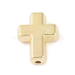 CCB Plastic Beads, Cross, Antique Golden, 16x12.5x5mm, Hole: 1.5mm(FIND-U003-17G)