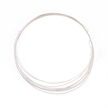 925 Sterling Silver Wire, Round, Silver, 26 Gauge, 0.4mm