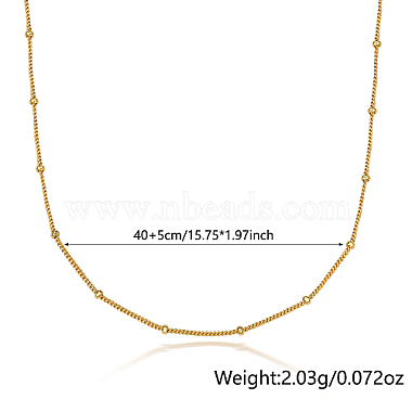 925 Sterling Silver Satellite Chains Necklaces(LC2578-1)-2