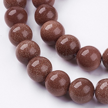 Synthetic Goldstone Bead Strands(X-G-R193-04-10mm)-3