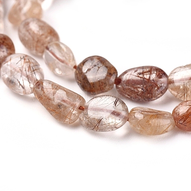 Natural Rutilated Quartz Beads Strands(G-L478-47)-2