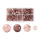 340Pcs 4 Style Natural Strawberry Quartz Round Beads(G-LS0001-54)-1