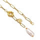 Natural Baroque Pearl Keshi Pearl Lariat Necklaces(NJEW-JN03042)-8