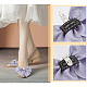 décorations de chaussures bowknot en polyester(FIND-WH0002-18B)-4
