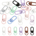 15Pcs Spray Painted Alloy Swivel Clasps, Swivel Snap Hook, Mixed Color, 32x12x5.5mm, Hole: 6x9mm, 15pcs/set(FIND-TA0008-64)