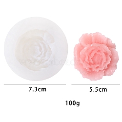 DIY Candle Food Grade Silicone Molds, For Scented Candle Making, Flower, Flower, 73mm(PW-WGCF1EB-10)