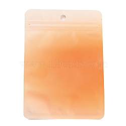 Gradient Color Plastic Zip Lock Bags, Resealable Packaging Bags, Rectangle, Sandy Brown, 15x10.5x0.02cm, Unilateral Thickness: 3.1 Mil(0.08mm)(OPP-Q007-02B)