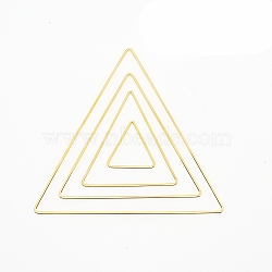 Iron Hoops, Macrame Ring, for Crafts and Woven Net/Web with Feather Supplies, Triangle, 98mm(MAKN-PW0001-092B-03)