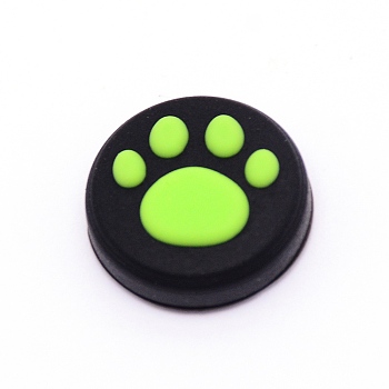 Silicone Replacement Cat Paw Thumb Grip Caps, Thumb Grips Analog Stick Cover, Black, 18x6.5mm, Inner Diameter: 13mm