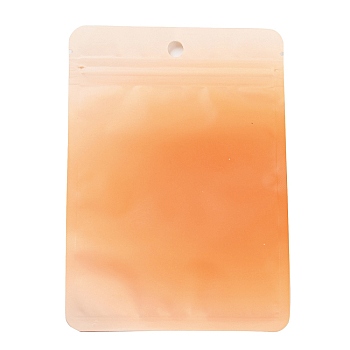Gradient Color Plastic Zip Lock Bags, Resealable Packaging Bags, Rectangle, Sandy Brown, 15x10.5x0.02cm, Unilateral Thickness: 3.1 Mil(0.08mm)