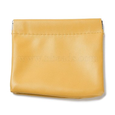 Goldenrod Rectangle Imitation Leather Wallets