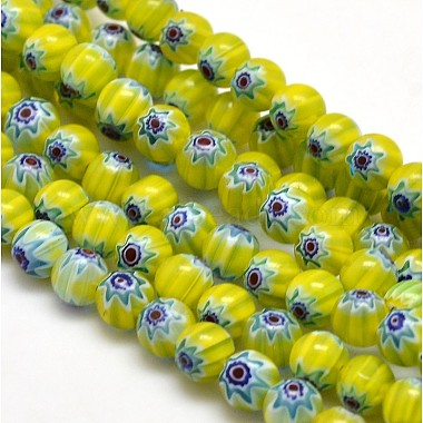 Round Millefiori Glass Beads Strands(LK-P001-M)-2