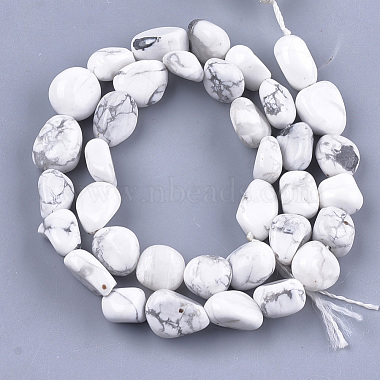 Natural Howlite Beads Strands(G-T105-30)-2