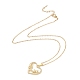 Ожерелье с кулоном в виде звезды и сердца из прозрачного циркония(NJEW-O125-09G)-3