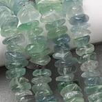 Natural Green Fluorite Beads Strands, Nuggets, Tumbled Stone, 9~13x9~14x4~5mm, Hole: 1mm, about 95~96pcs/strand, 15.35''(39cm)(G-Z155-B02-01)