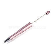 Beadable Pen, Plastic Ball-Point Pen, for DIY Personalized Pen with Jewelry Beads, Flamingo, 145~150x11.5mm(MAK-A018-02)