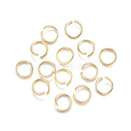 304 Stainless Steel Jump Rings, Open Jump Rings, Real 24K Gold Plated, 20 Gauge, 7x0.8mm(X-STAS-F084-21G)