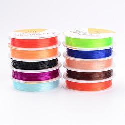Elastic Crystal Thread, Jewelry Beading Cords, For Stretch Bracelet Making, Mixed Color, 0.6mm, about 16.4 yards(15m)/roll(EW-S004-0.6mm)