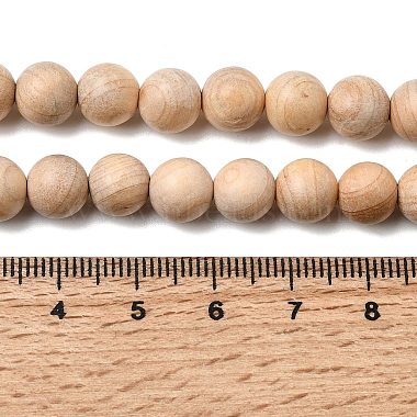 Naturholz Perlen Str&auml;nge(WOOD-B011-01A-10mm)-5