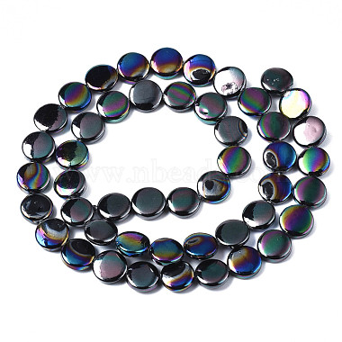 Electroplate Natural Freshwater Shell Beads Strands(SHEL-S278-028B)-2