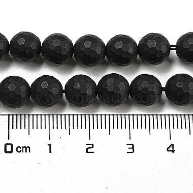 Chapelets de perles perles en agate noire naturelle(X-G-D710-8mm-06)-3