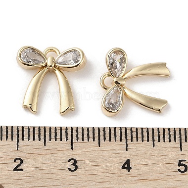 Brass Micro Pave Clear Cubic Zirconia Charms(KK-G491-29G)-3